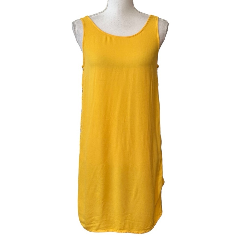 ADRIENNE VITTADINI Sleeveless Summer Shift Dress with Button Sides‎ SZ Small
